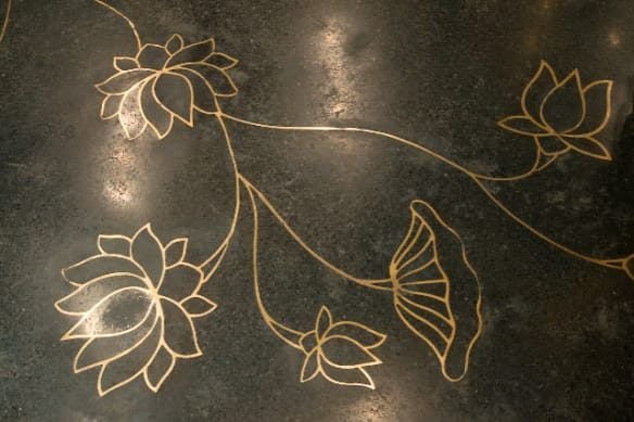 Brass inlay work