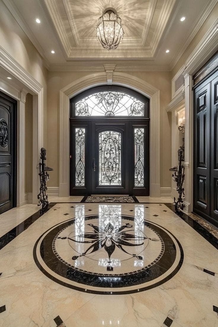 Marble flooring by Nexus Inlay Creation