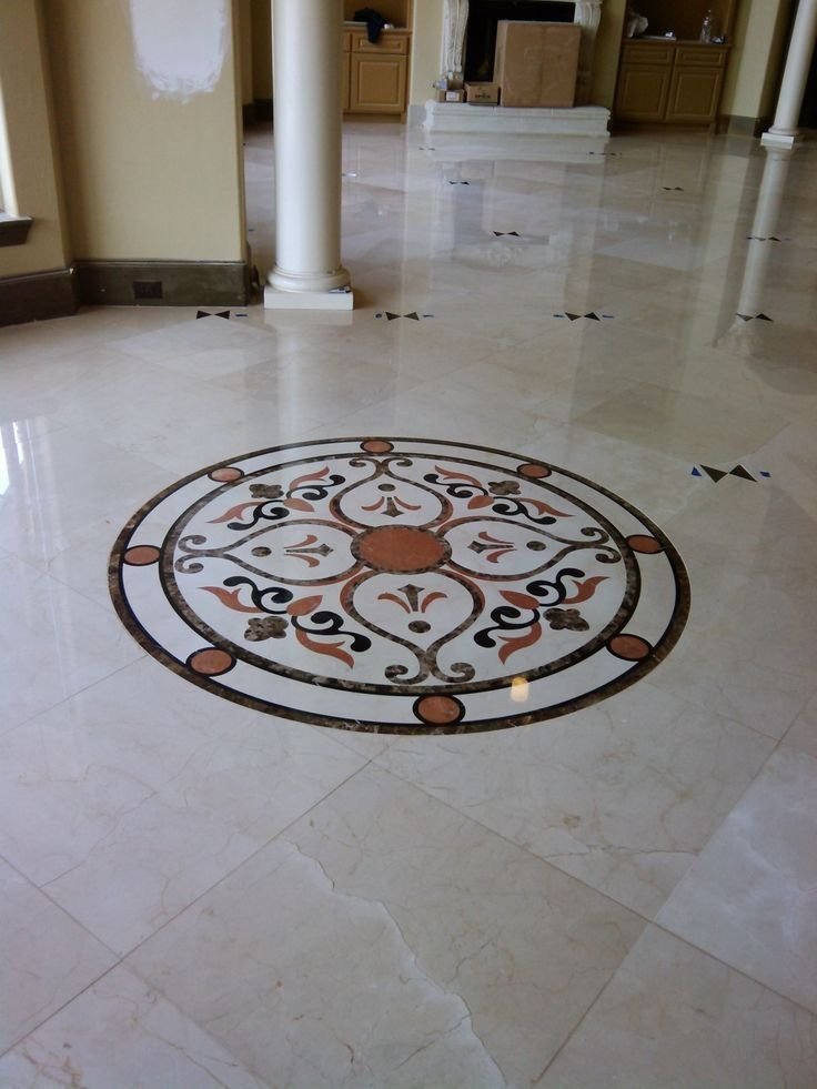 Marble flooring by Nexus Inlay Creation
