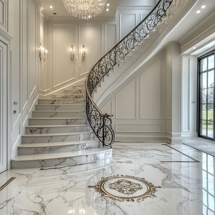 Marble flooring
